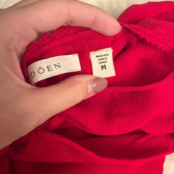 NWOT Dôen Demi Cardigan in Red - Picture 2 of 6